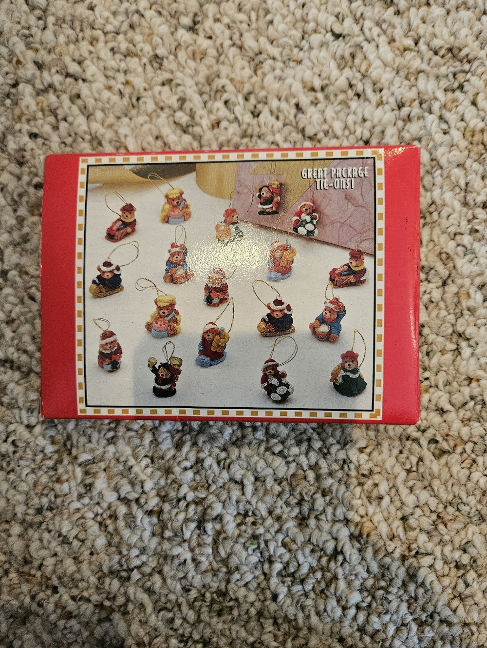 Boxed Miniature Christmas Ornaments - Vintage